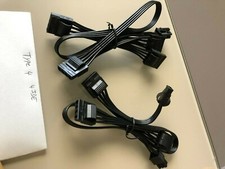 2X 6 pin TYPE 4 TYPE 3 to 4x IDE POWER cable for Corsair POWER SUPPLY, 24" 