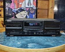 Kenwood KX-W4080 Stereo Dual Cassette Deck with Auto Reverse   VG Tested