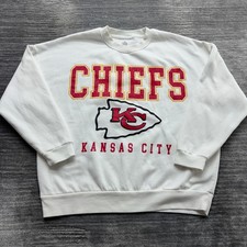 Kansas City Chiefs Sweatshirt Size M Mens NFL Team Apparel Graphic White