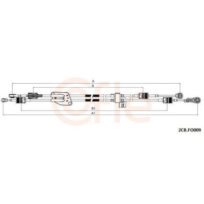 Seilzug Schaltgetriebe Cofle 2CB.FO009 für Ford