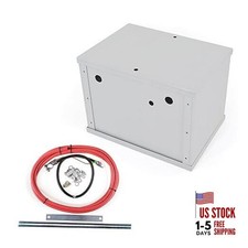 Complete Aluminum Battery Box Battery Relocation Kit Trunk Fit For All Cars