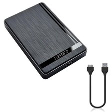 2.5" Hard Drive Enclosure USB 3.0 to SATA III Adapter Supports 2.5 Inch SSD ...