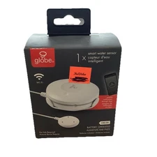 Globe Electric Wi-Fi Smart Water Leak Detector Sensor, No Hub Required, Battery 