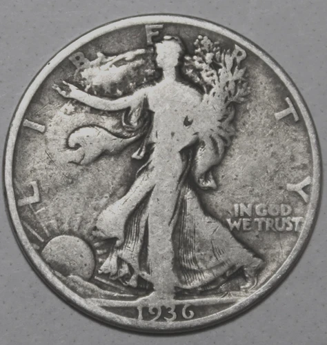1936-S Walking Liberty Half Dollar - Very Good - #0928EC