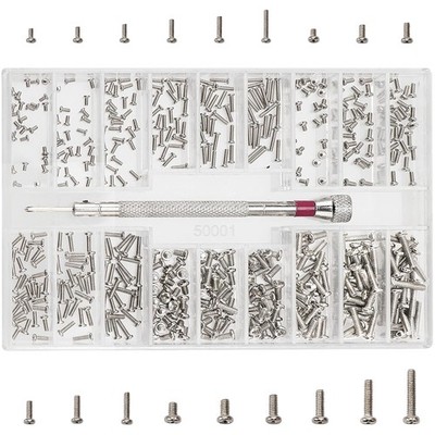 YIXISI 500 Stück Kleine Schrauben Sortiment Kit, 18 Größen Edelstahl Winzige ...