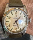 Vintage Rolex Oyster Perpetual Bubbleback 5050 Tropical Dial Automatic Men's