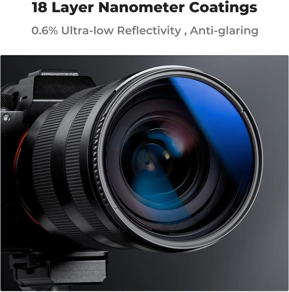 K&F Concept CPL Circular Polarizer Filter with Lens Cap Optical Glass Ultra Slim - Image 3 of 4