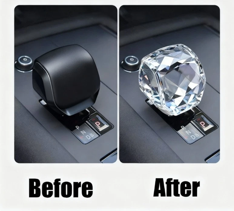 Crystal Gear Shift Knob Cover Trim For Land Range Rover Sport Velar Discovery Foto 3 de 4