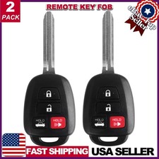 2 Replacement For 2012 2013 2014 Toyota Camry Keyless Entry Remote Car Key Fob 2 Replacement For 2012 2013 2014 Toyota Camry Keyless Entry Remote Car Key Fob