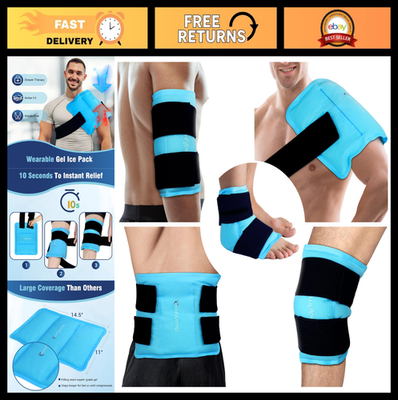 #ad Reusable Large Hot Cold Gel Pack for Pain Relief Ice Packs for Injuries Arthr $39.99