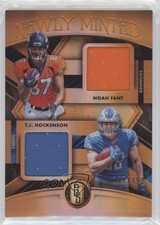 2019 Gold Standard Newly Minted Memorabilia Duals Noah Fant TJ Hockenson iw2