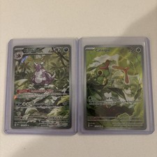 Pokemon Nidoking 174/165 Caterpie 172/165 151 Illustration Rare Holo English NM on eBay