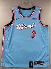 Dwyane Wade Miami Heat Nike City Edition Sponsor Swingman Jersey Miami Vice NBA