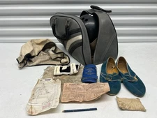 Vintage AMF Amflite Magic Line 11 lb Bowling Ball Set w/ Bag Shoes & Accessories