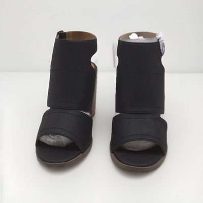 DV Dolce Vita Brista Black Suede Slingback Open Toe Block Heel Sandals,8.5, NIB