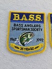 2 Vintage B.A.S.S. Bass Anglers Sportsman Society Embroidered Patches 25 Years — photo 3