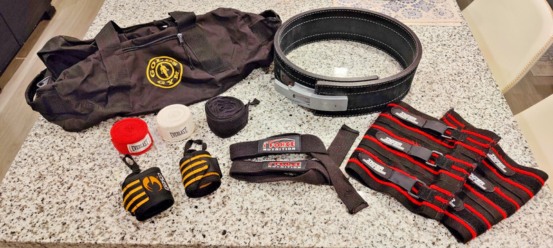 Weight Lifting Equipment - Inzer Power Lifting Belt, Inzer Knee Sleeves & Straps