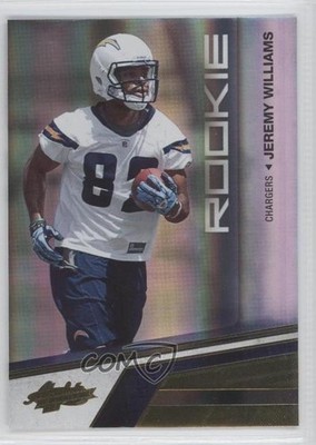 2010 Panini Absolute Memorabilia 77/299 Jeremy williams #145 Rookie RC fm0