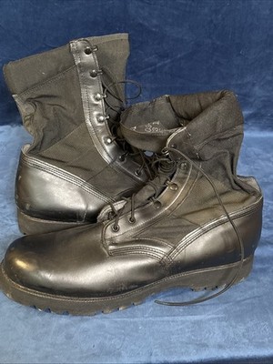 Wellco Hot Weather Combat Boots Black Size 14.5 Spike Protected Used