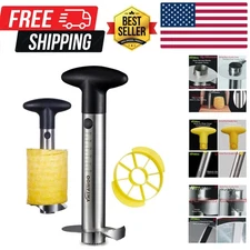 Pineapple Corer and Slicer [Reinforced sharp blades & Heavy duty & Durable], ...