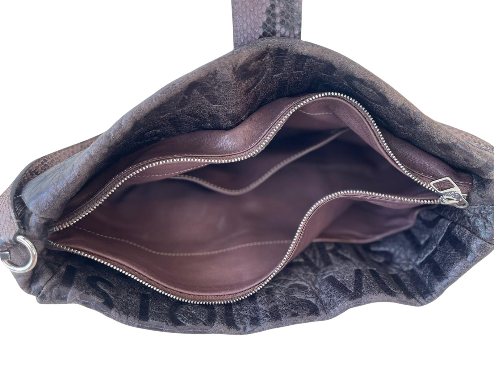 LOUIS VUITTON MONOGRAM PYTHON SHOULDER BAG-RARE - image 8