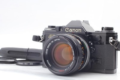 N MINT w/ Filter ] Canon AE-1 Black Film Camera FD 50mm f/1.4