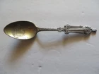 Lady Justice Handle 5 1/4" Sterling Souvenir Spoon Court House Fergus Falls Minn