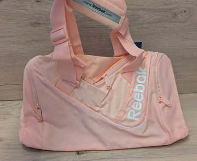 Reebok hellrosa Reisetasche Fitnessstudio Training Reisetasche mit Schultergurt Vintage 