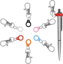 6PCS Retractable Pen Holders - Clip on Pens for Badge Reel and Lanyard