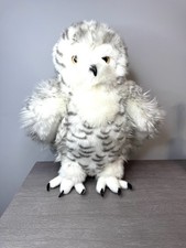 Douglas Cuddle Toys Snowy Owl Plush 13  Rotating Head 3835
