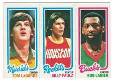 1980-81 Topps #69 / 109 / 150 Tom LaGarde/Billy Paultz/Bob Lanier D Dallas