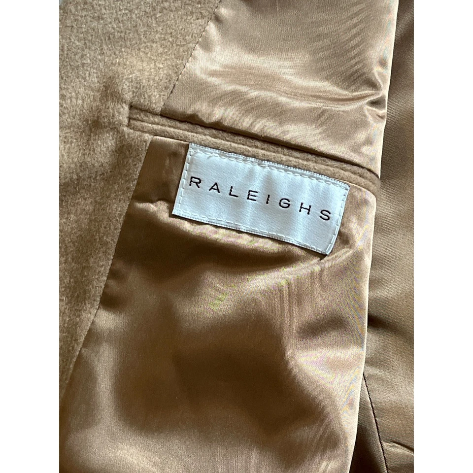 Chaqueta Blazer De Colección Raleights Para Mujer Cabello Camel HECHA EN EE. UU. Foto 4 de 4