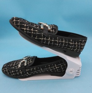 Kenneth Cole Black Plaid Tweed Loafers Women's Size 7.5M