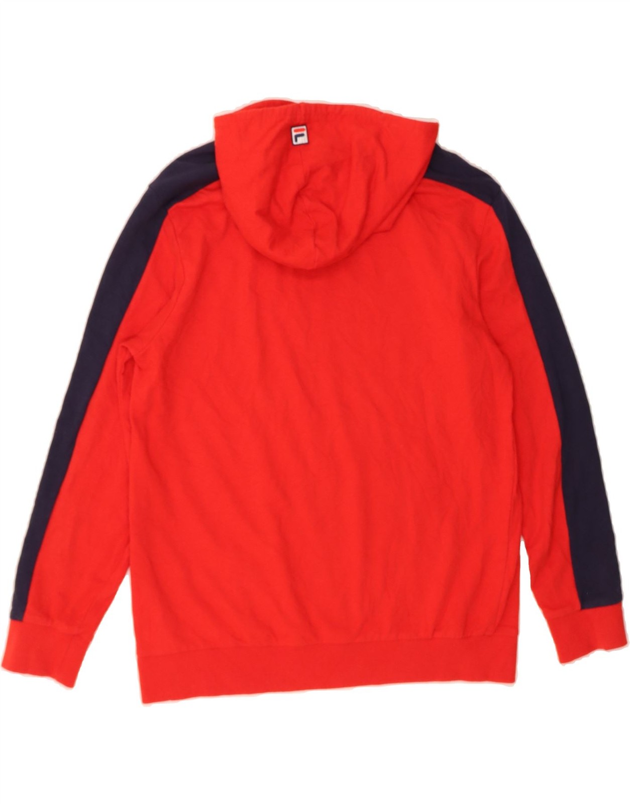 FILA Maglione Uomo Grafico con Cappuccio Medium Rosso Colourblock Cotone DH72