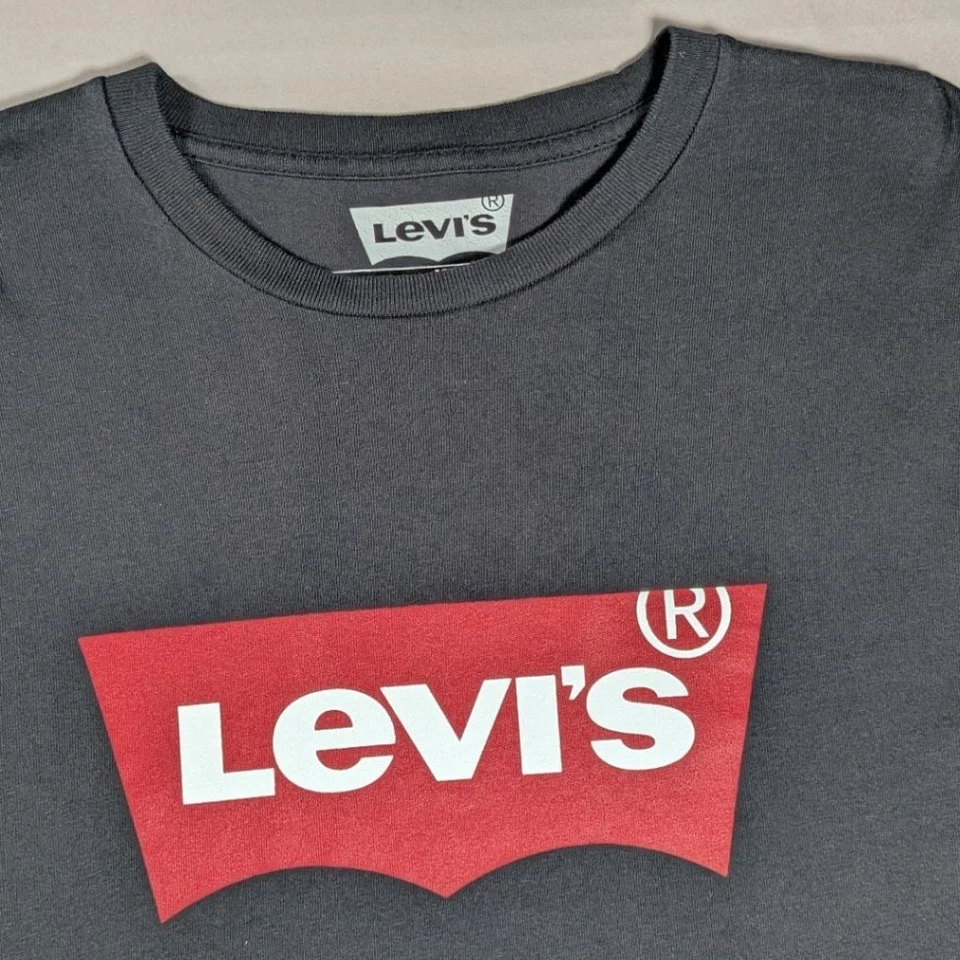T-shirt vintage à manches longues Levi's — 100 % coton — noir — taille M - Photo 3/4