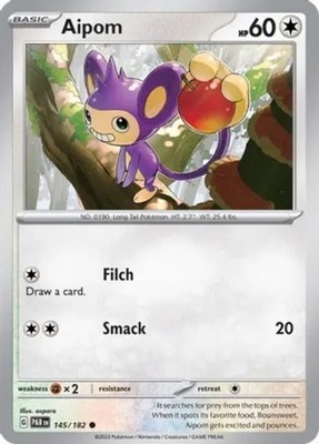 Aipom - 145/182 - Common - Reverse Holo - Near Mint
