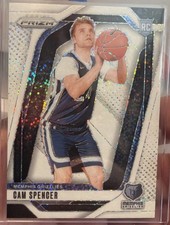 2024-25 Panini Prizm Cam Spencer RC #246 White Sparkle Prizm SSP Grizzlies