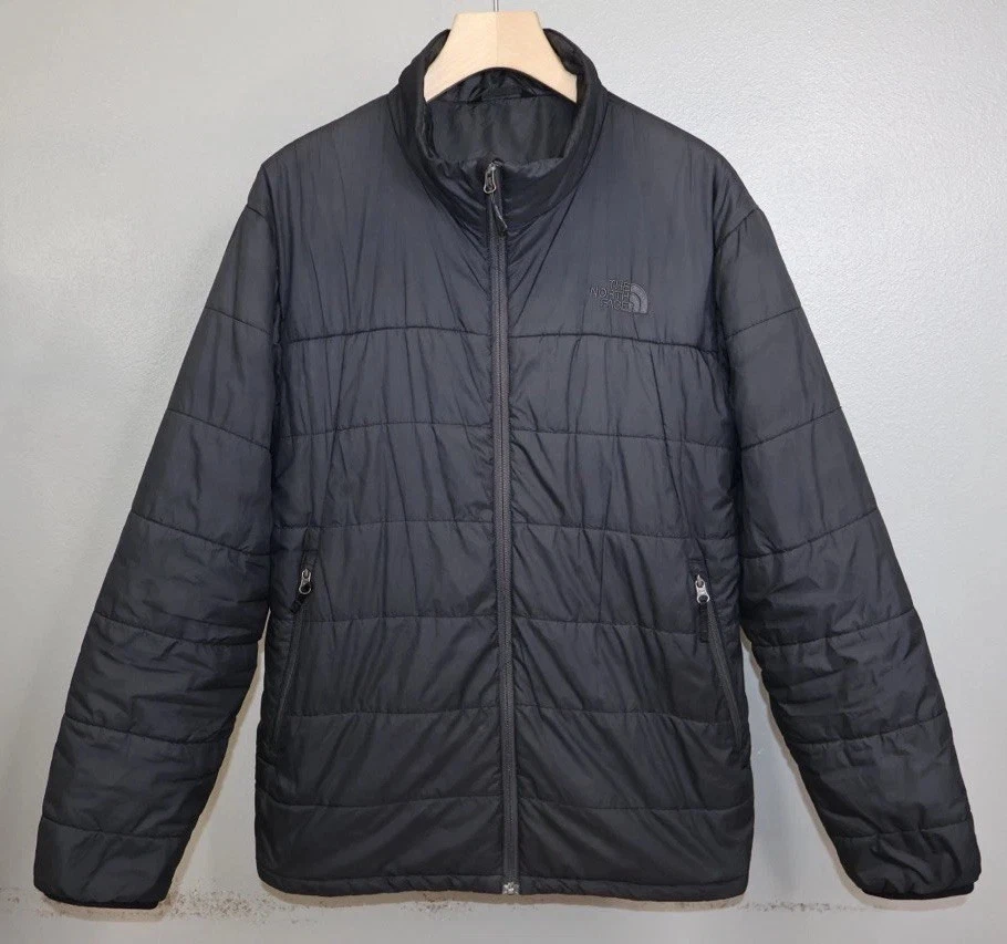 The North Face HyVent Insulated Jacket Mens XL Black Quilted Coat