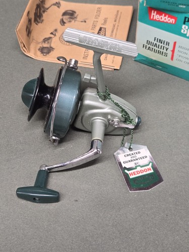 Carrete giratorio vintage Heddon No.215 con caja original y documentación - Imagen 4 de 8