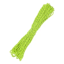 1PCS 2 mm 66FT Reflective Guyline Camping Paracord 3 Strands, Fluorescent Green