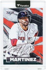 J.D. Martinez Boston Red Sox 2021 Topps Fire Inferno #97 #1/1 Card