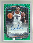 CJ Ingram 2025 Bowman #CPA-CI Green Geometric Refractor Chrome Auto 1st RC 57/99