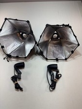 Set of 2 Linco Inc Zenith Mini-Cirrus Tabletop Photography Studio Softbox Lights