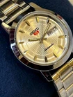 Vintage Refurbished Seiko Automatic Silver Dial Day Date  Men Wrist Watch 36MM