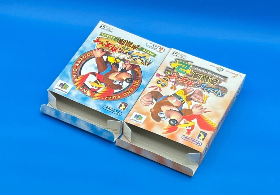 Lot 4 Banjo & Kazooie 1 2 BOX set ( complete set ) 1 2 BOOK Nintendo 64 Japan - Image 2 of 4