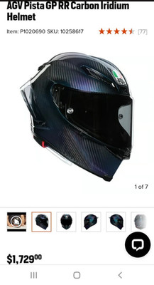 AGV Pista GP RR Irridium Carbon Fiber + Installed Cardo