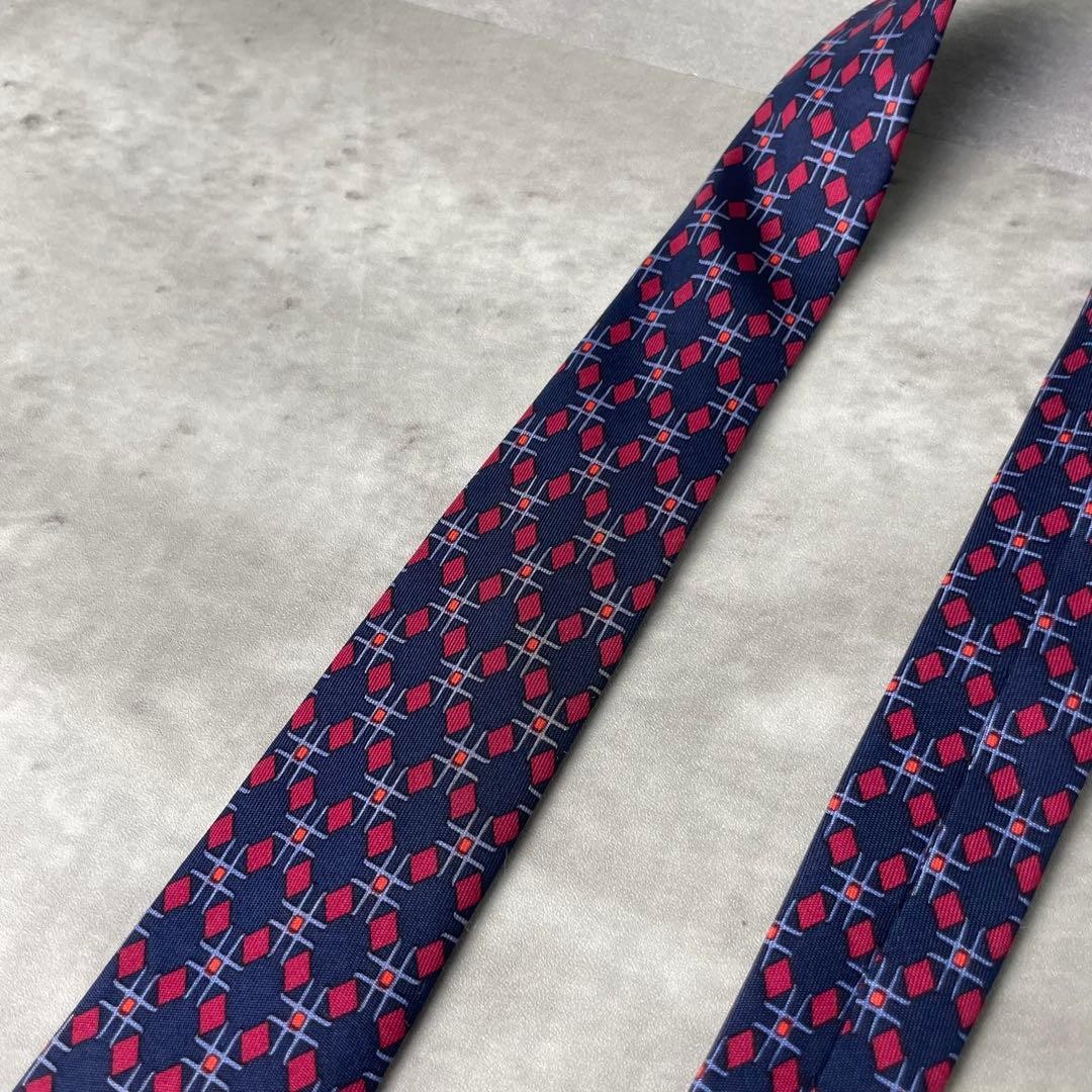 Excellent condition HERMES square dot pattern che… - image 10