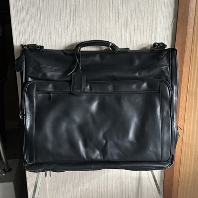 Kleidersack Tula schwarz Leder Anzugträger Reise Business Reisetasche