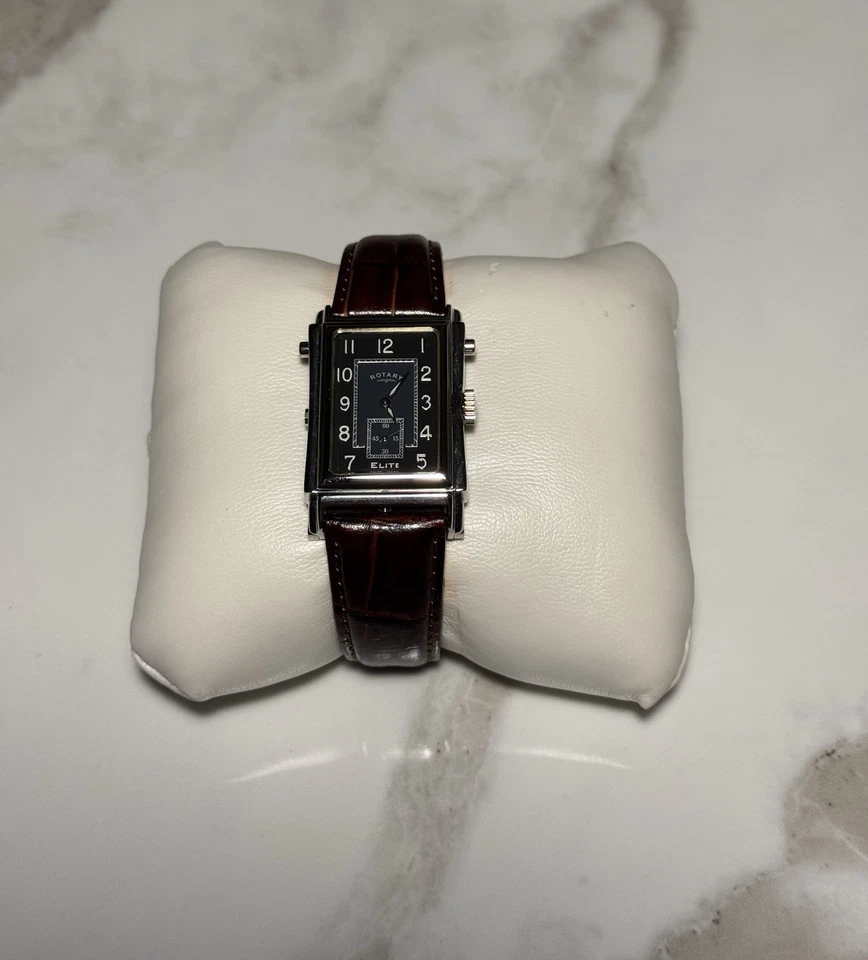 Rotary Elite Reversible Quartz Watch with Leather Band - Image 2 of 4