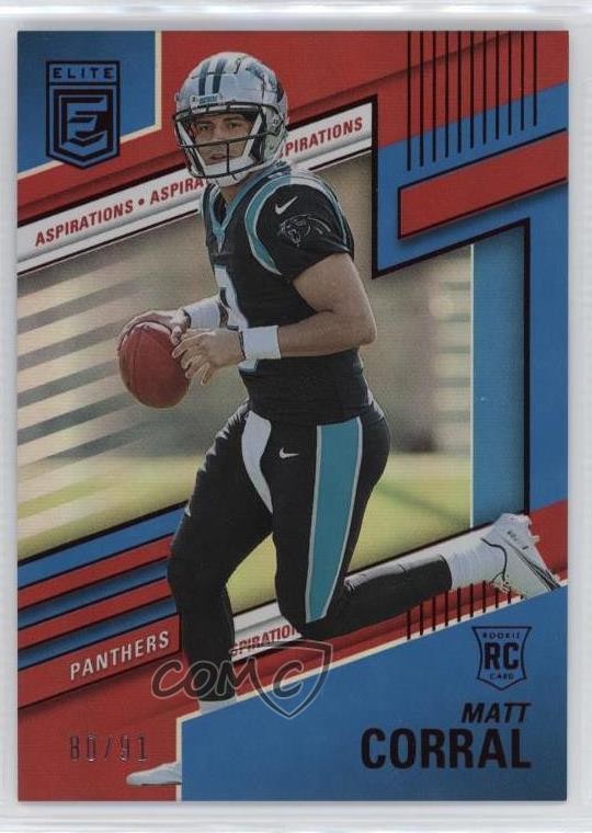 2022 Panini Donruss Elite Rookies Aspirations 80/91 Matt Corral Rookie RC 0h8t